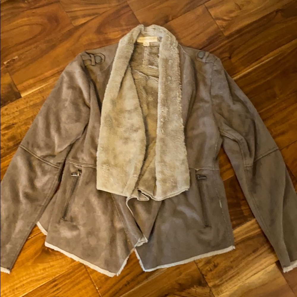 Faux fur and faux suede Jacket